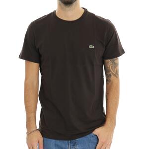 T-SHIRT IN PIMA MARRONE